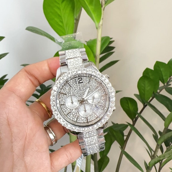 NWT Michael Kors Layton Chronograph Stainless Steel Watch 42mm - Picture 10 of 12